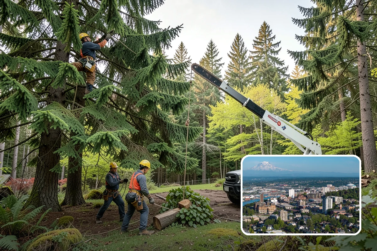 Reforestation planting in Tacoma, Pierce County, WA - Restores and expands tree cover