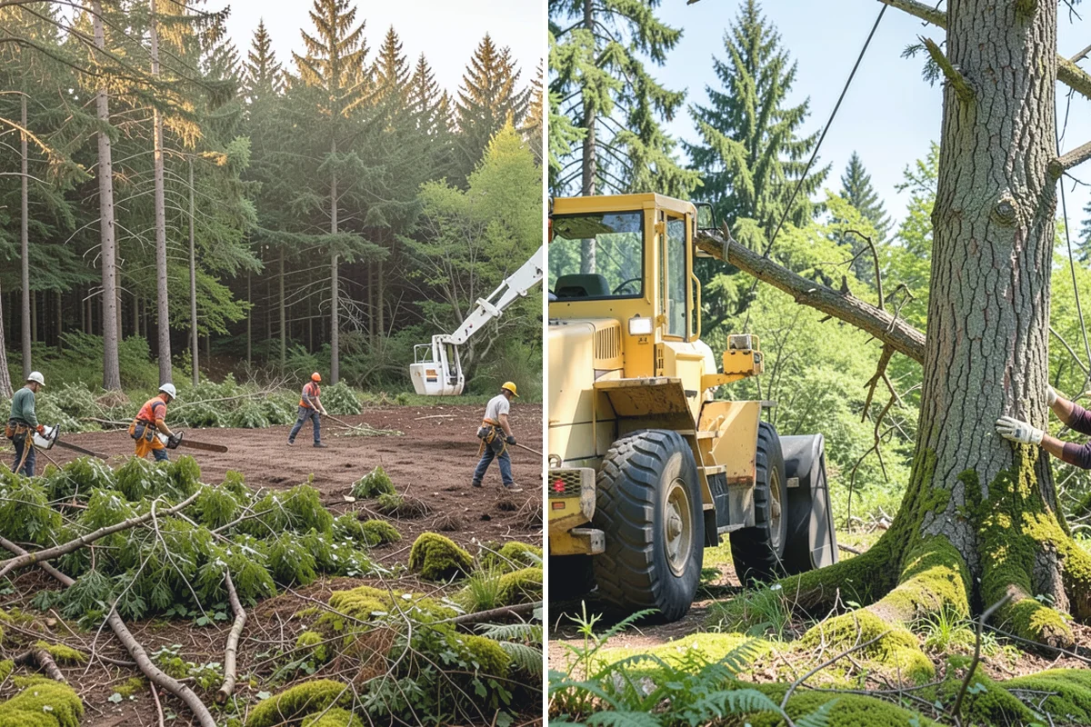 Reforestation planting in Woodinville, King County, WA - Assess site conditions and select suitable species