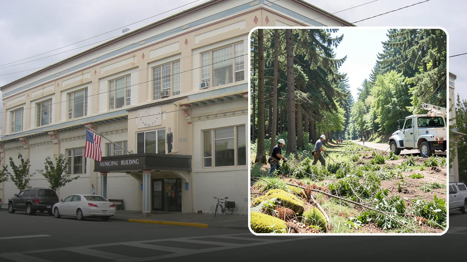 Right-of-way clearing in Anacortes, Skagit County, WA - The clearing of vegetation along easements and access corridors.