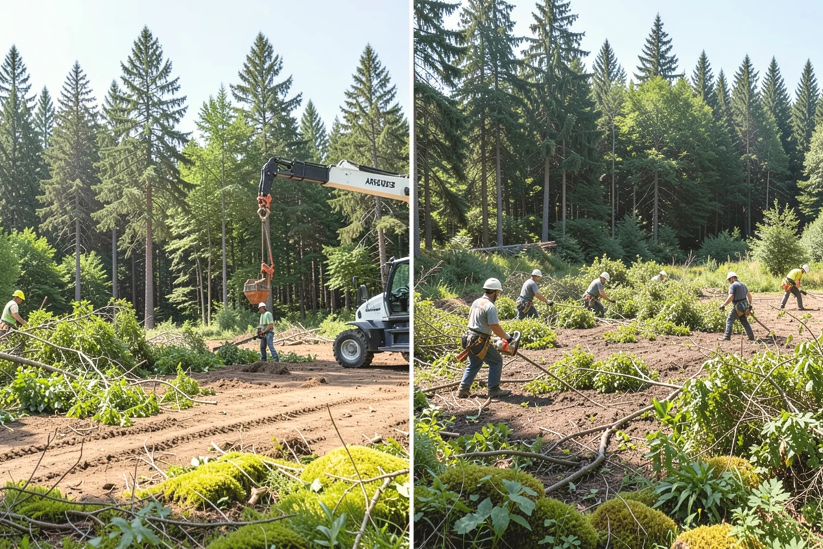 Right-of-way clearing in Anacortes, Skagit County, WA - Assess the site and mark features to protect