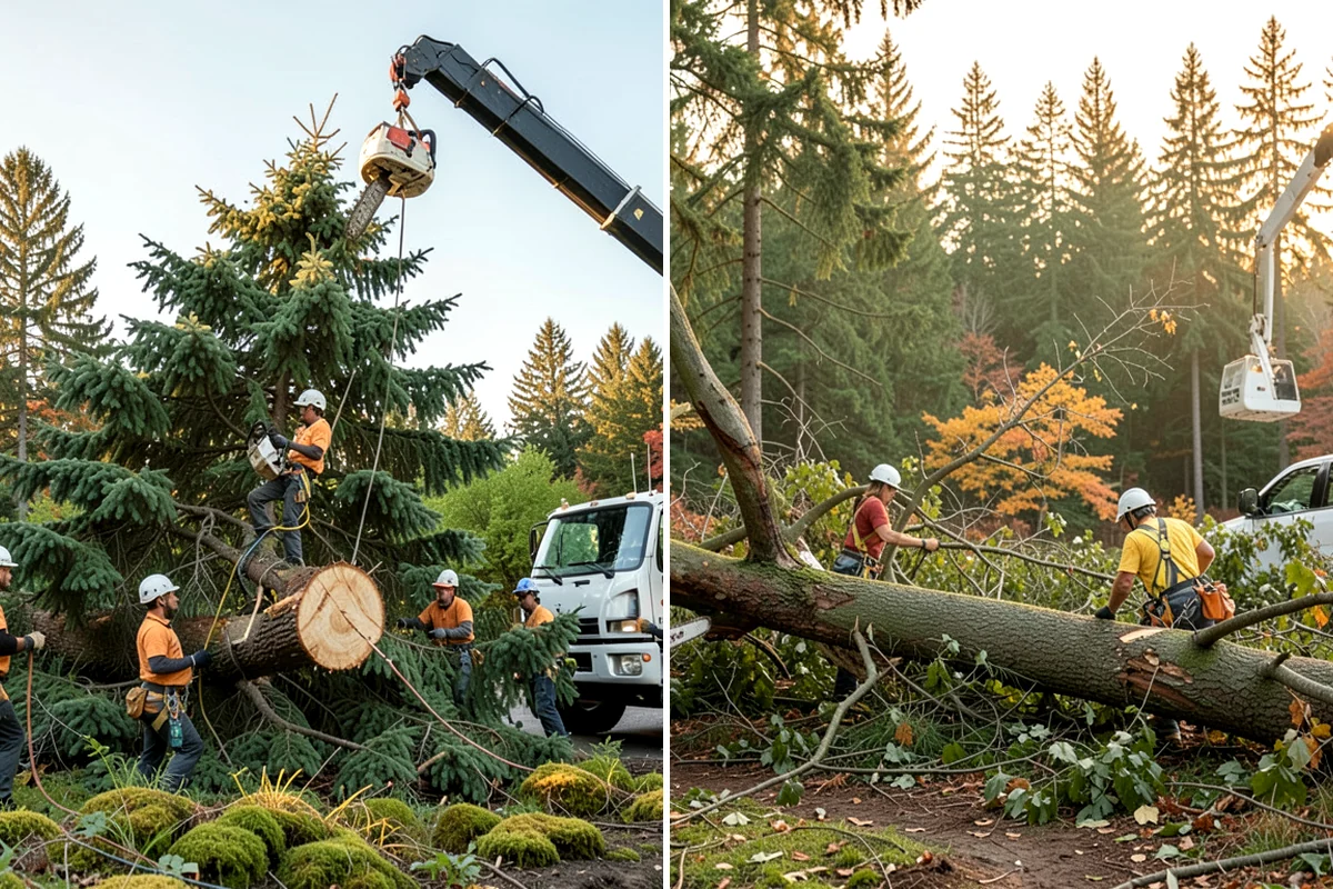Right-of-way clearing in Arlington, Snohomish County, WA - Assess the site and mark features to protect
