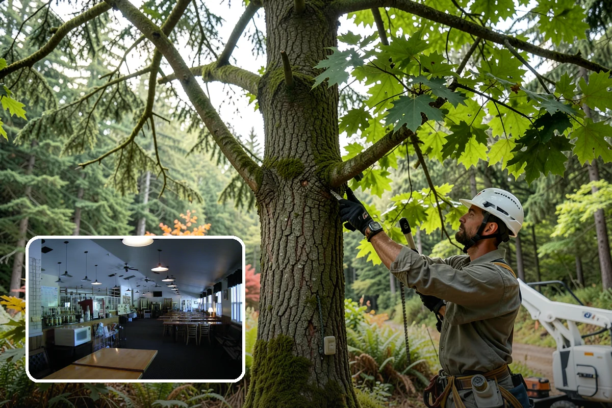 Right-of-way clearing in Black Diamond, King County, WA - Improves access and usability of a site