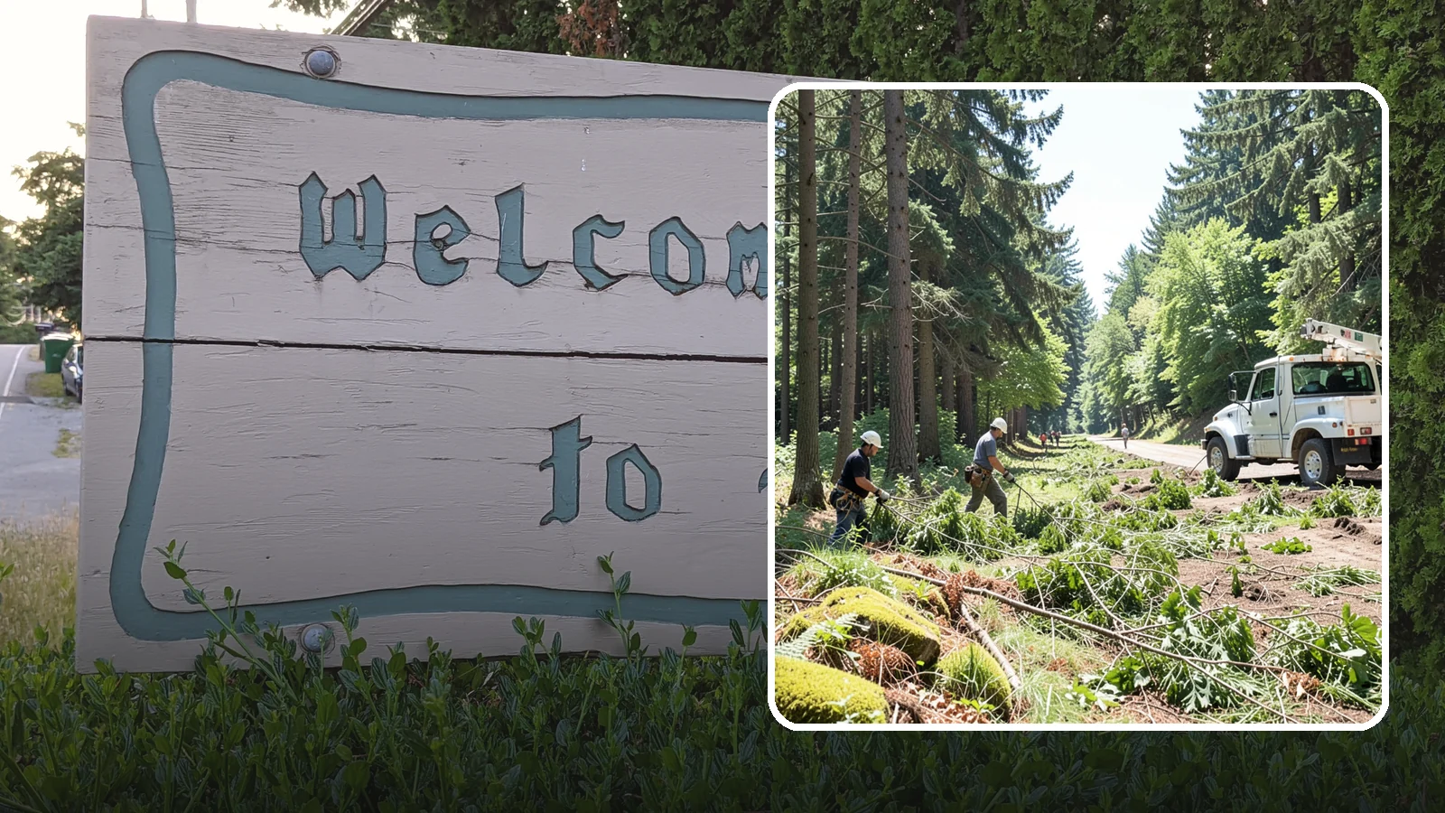 Right-of-way clearing in Brier, Snohomish County, WA - The clearing of vegetation along easements and access corridors.
