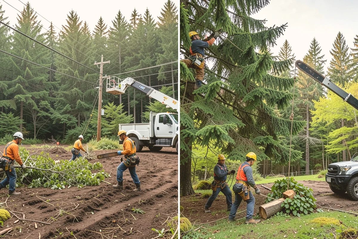 Right-of-way clearing in Brier, Snohomish County, WA - Assess the site and mark features to protect