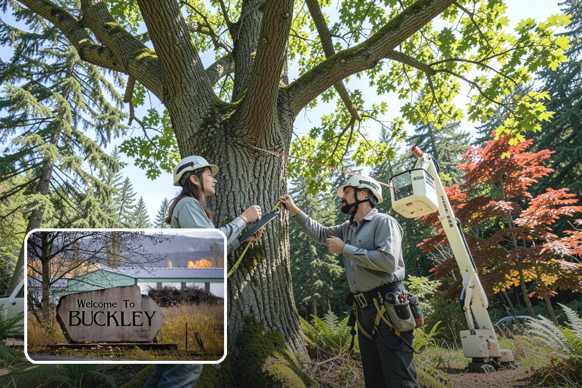 Right-of-way clearing in Buckley, Pierce County, WA - Improves access and usability of a site