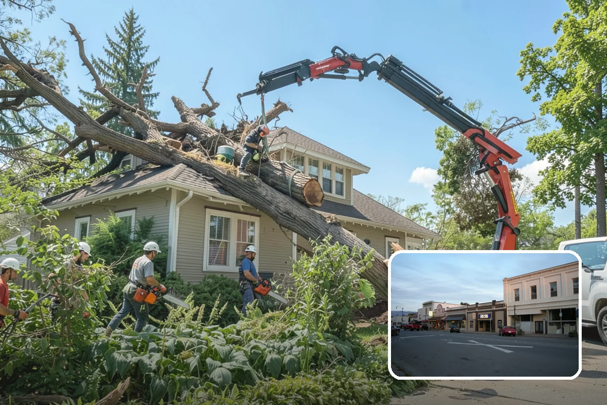 Right-of-way clearing in Burlington, Skagit County, WA - Improves access and usability of a site