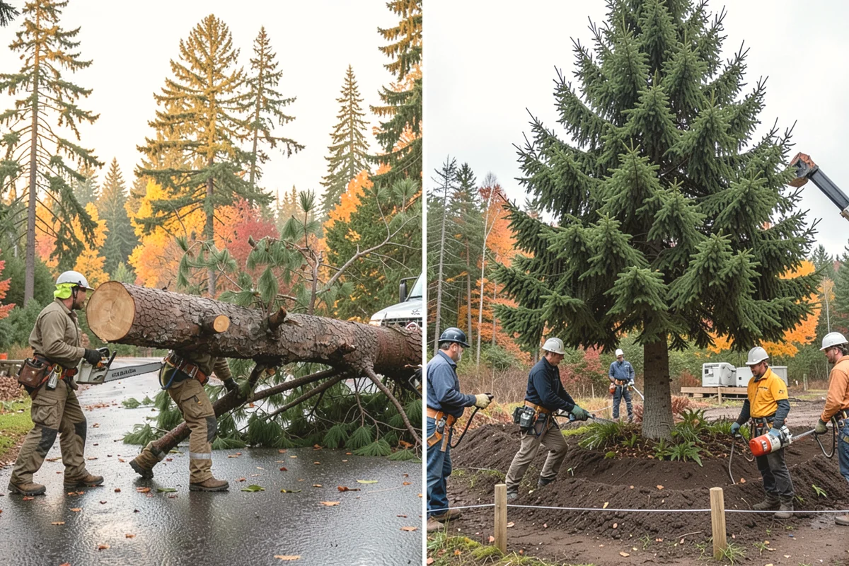 Right-of-way clearing in Carbonado, Pierce County, WA - Assess the site and mark features to protect