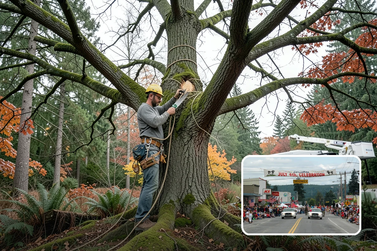 Right-of-way clearing in Carnation, King County, WA - Improves access and usability of a site