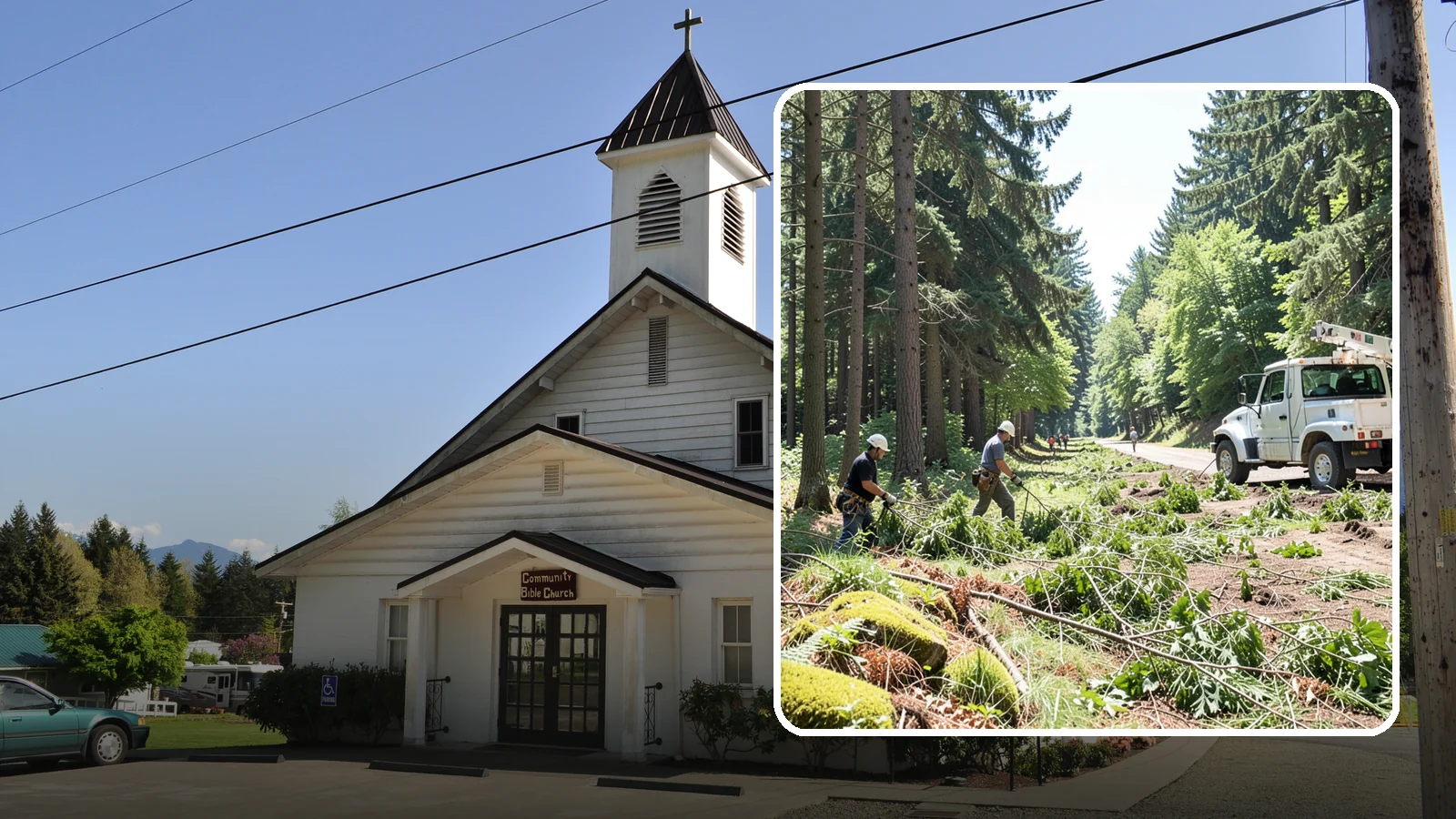 Right-of-way clearing in Concrete, Skagit County, WA - The clearing of vegetation along easements and access corridors.