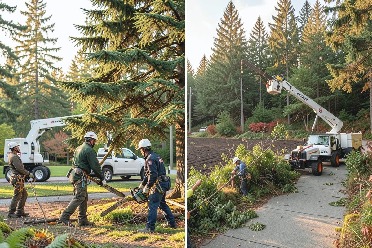 Right-of-way clearing in Coupeville, Island County, WA - Assess the site and mark features to protect