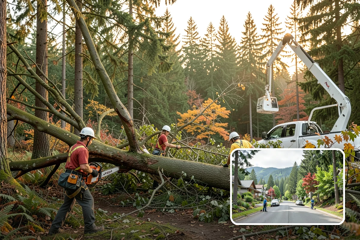Right-of-way clearing in Darrington, Snohomish County, WA - Improves access and usability of a site