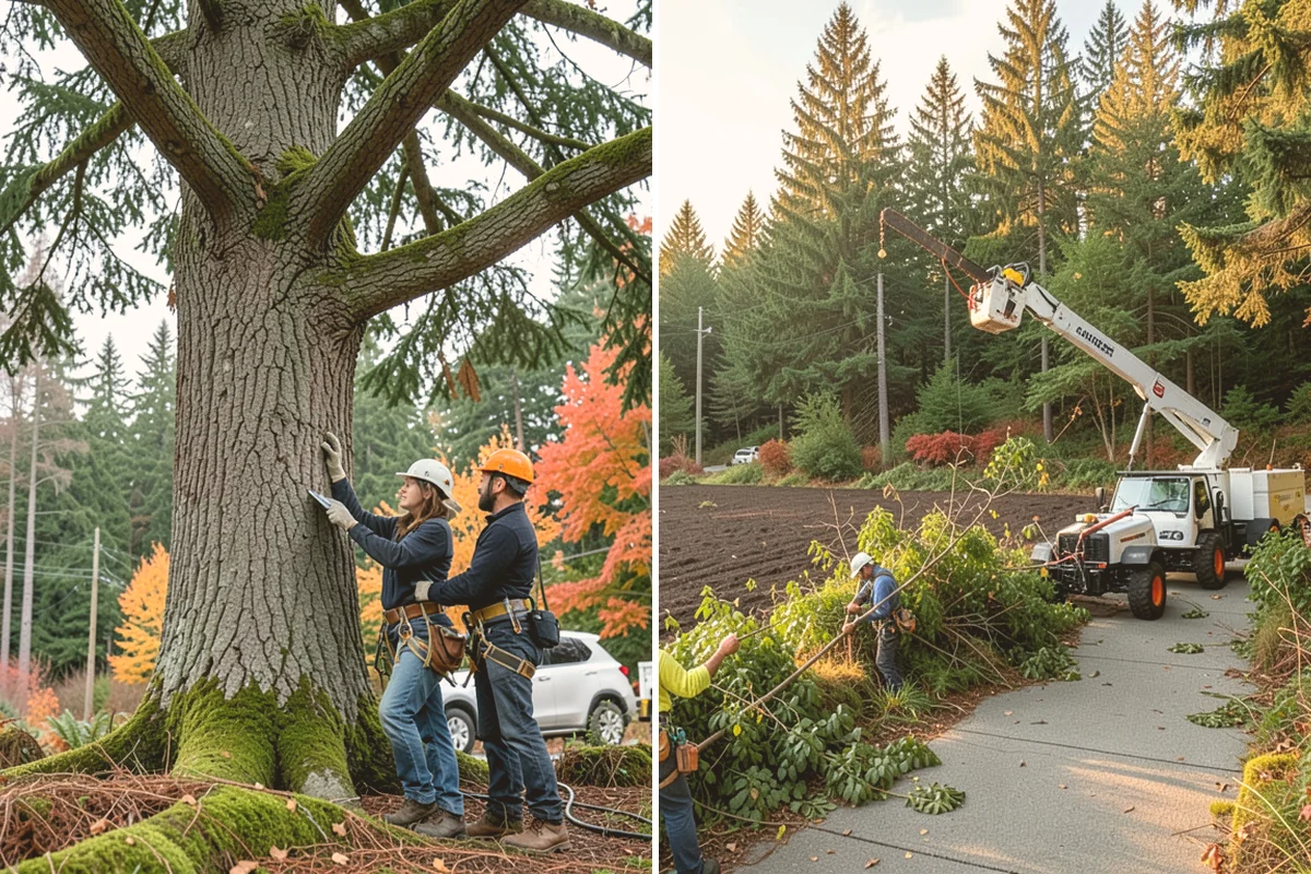 Right-of-way clearing in Eatonville, Pierce County, WA - Assess the site and mark features to protect