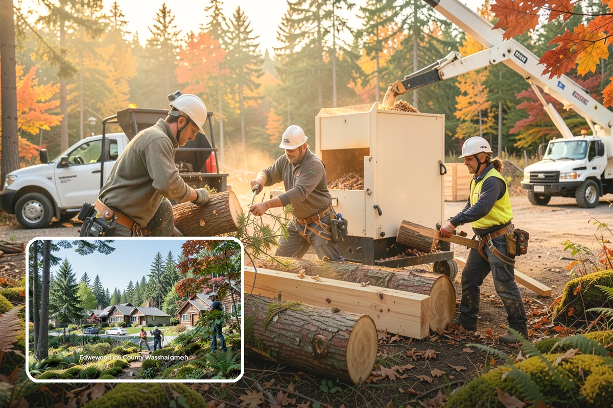 Right-of-way clearing in Edgewood, Pierce County, WA - Improves access and usability of a site
