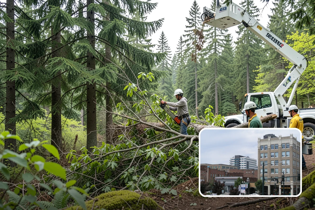 Right-of-way clearing in Everett, Snohomish County, WA - Improves access and usability of a site