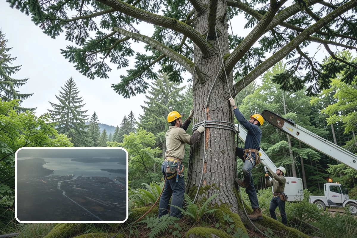 Right-of-way clearing in Fife, Pierce County, WA - Improves access and usability of a site