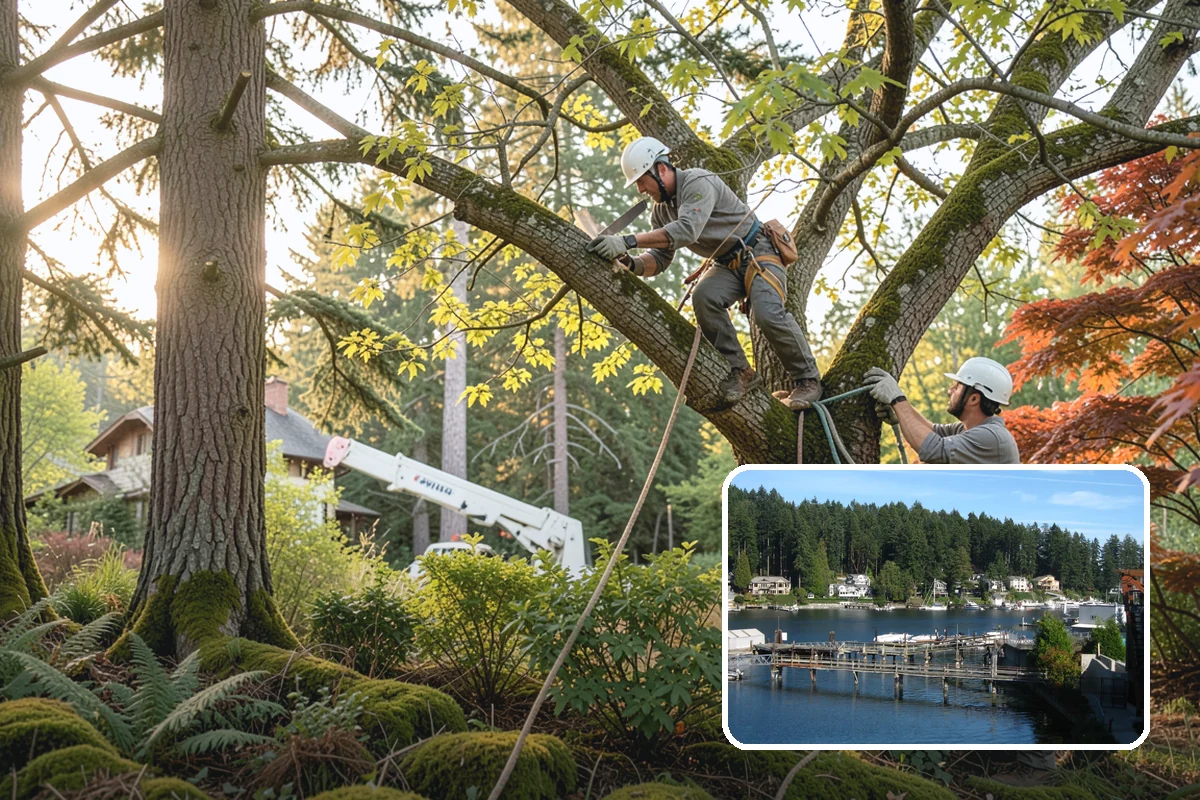 Right-of-way clearing in Gig Harbor, Pierce County, WA - Improves access and usability of a site