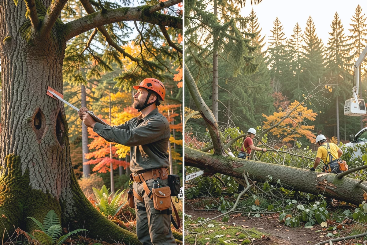 Right-of-way clearing in Granite Falls, Snohomish County, WA - Assess the site and mark features to protect