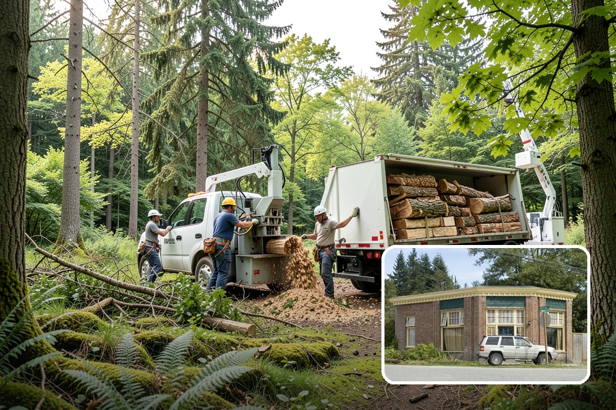 Right-of-way clearing in Hamilton, Skagit County, WA - Improves access and usability of a site