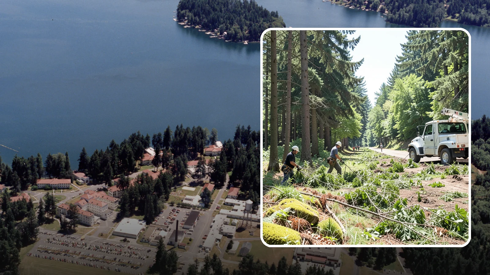 Right-of-way clearing in Lakewood, Pierce County, WA - The clearing of vegetation along easements and access corridors.