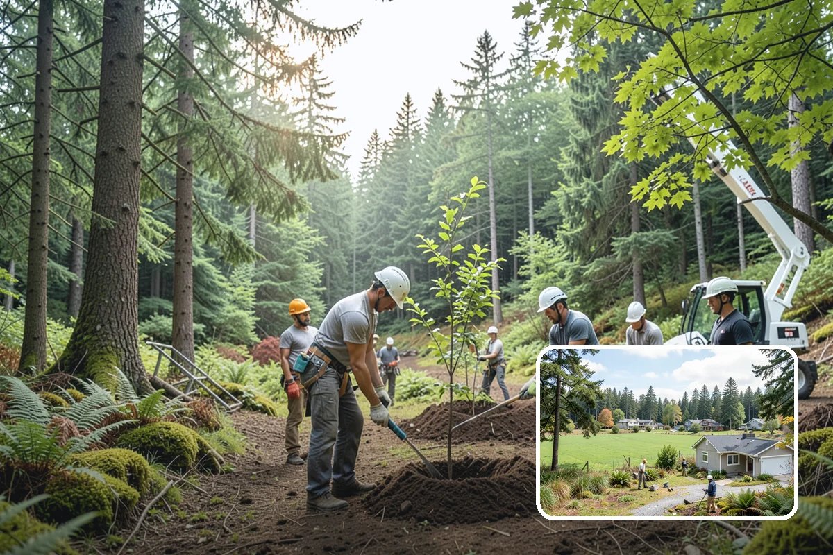 Right-of-way clearing in Lyman, Skagit County, WA - Improves access and usability of a site