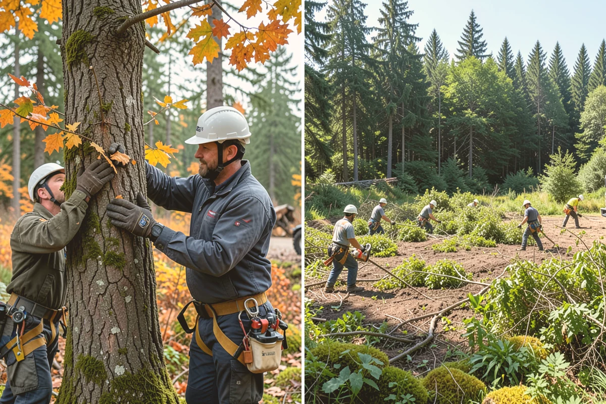 Right-of-way clearing in Lynnwood, Snohomish County, WA - Assess the site and mark features to protect
