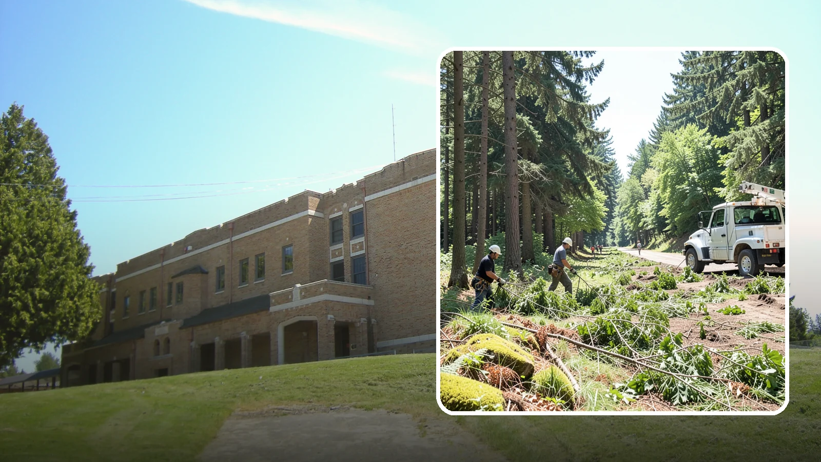 Right-of-way clearing in Maple Valley, King County, WA - The clearing of vegetation along easements and access corridors.