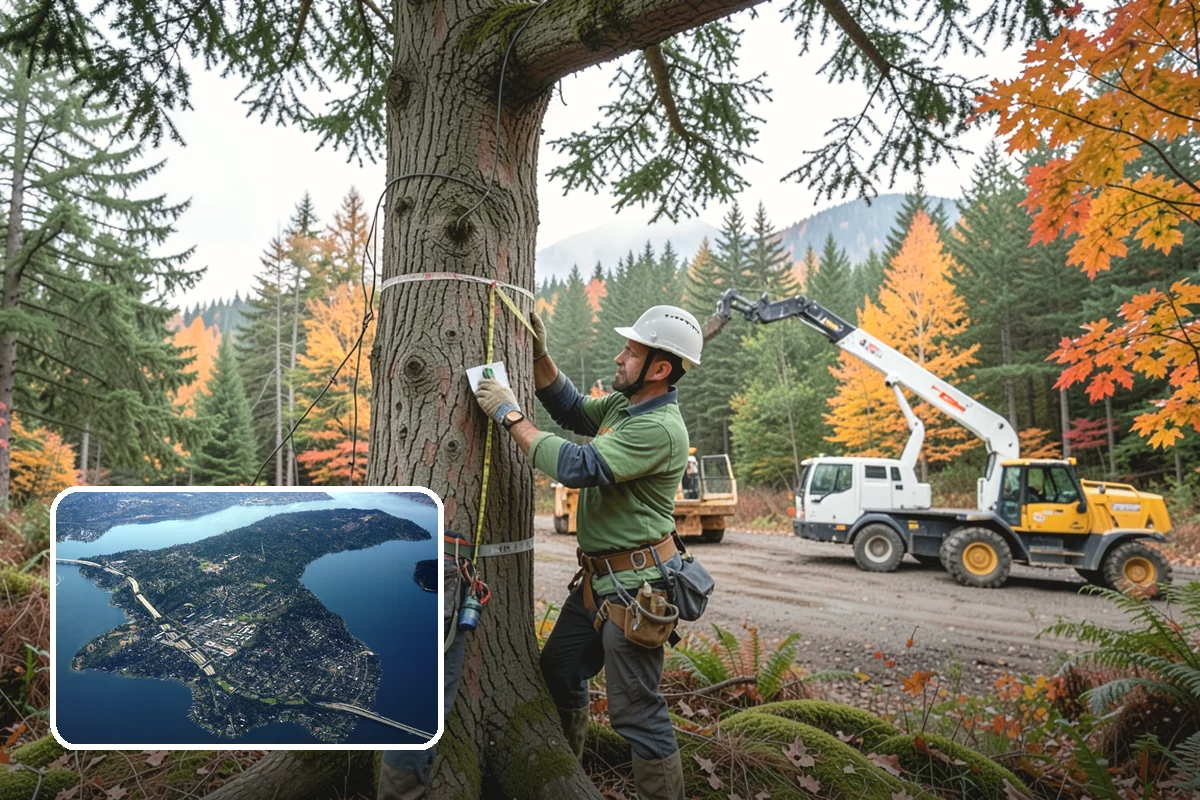 Right-of-way clearing in Mercer Island, King County, WA - Improves access and usability of a site