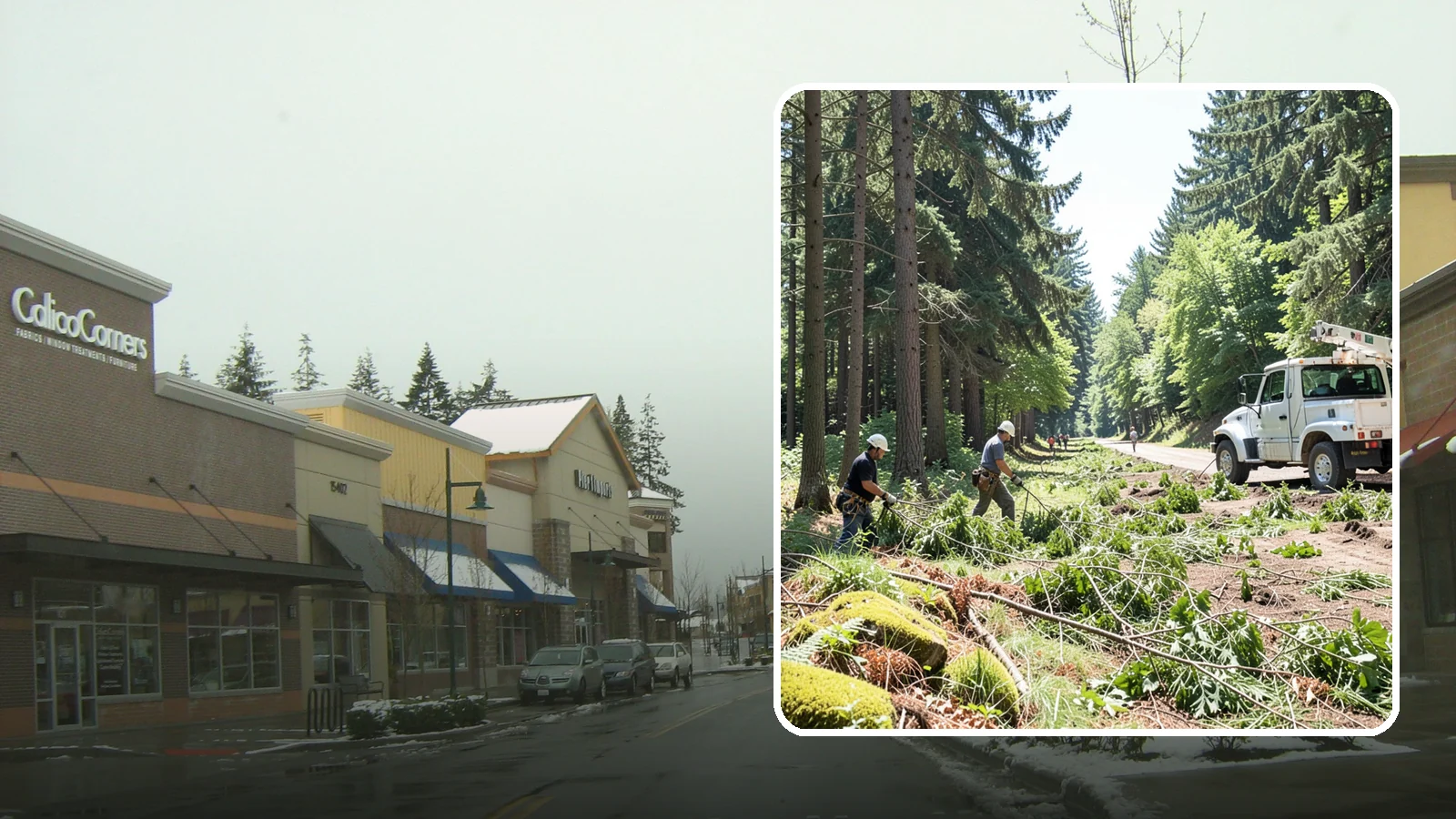 Right-of-way clearing in Mill Creek, Snohomish County, WA - The clearing of vegetation along easements and access corridors.