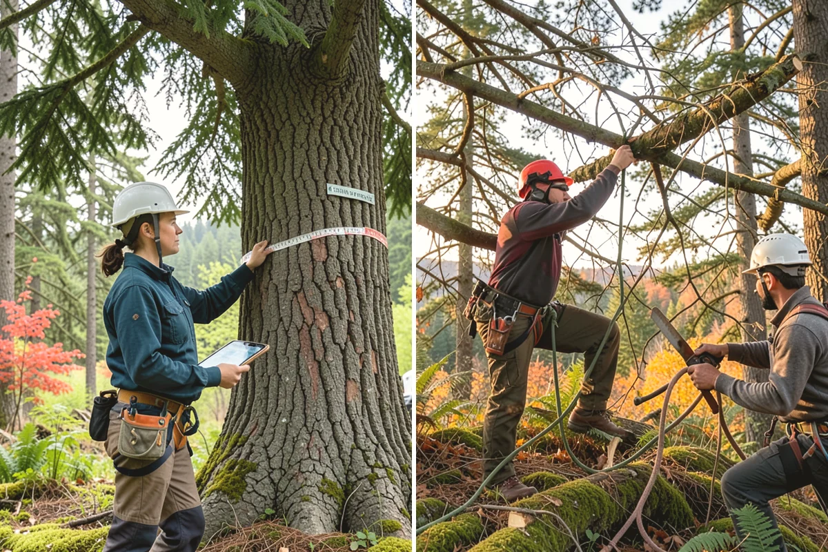 Right-of-way clearing in Mill Creek, Snohomish County, WA - Assess the site and mark features to protect