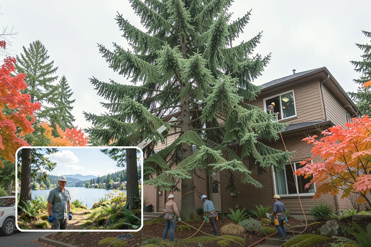 Right-of-way clearing in Milton, King County, WA - Improves access and usability of a site