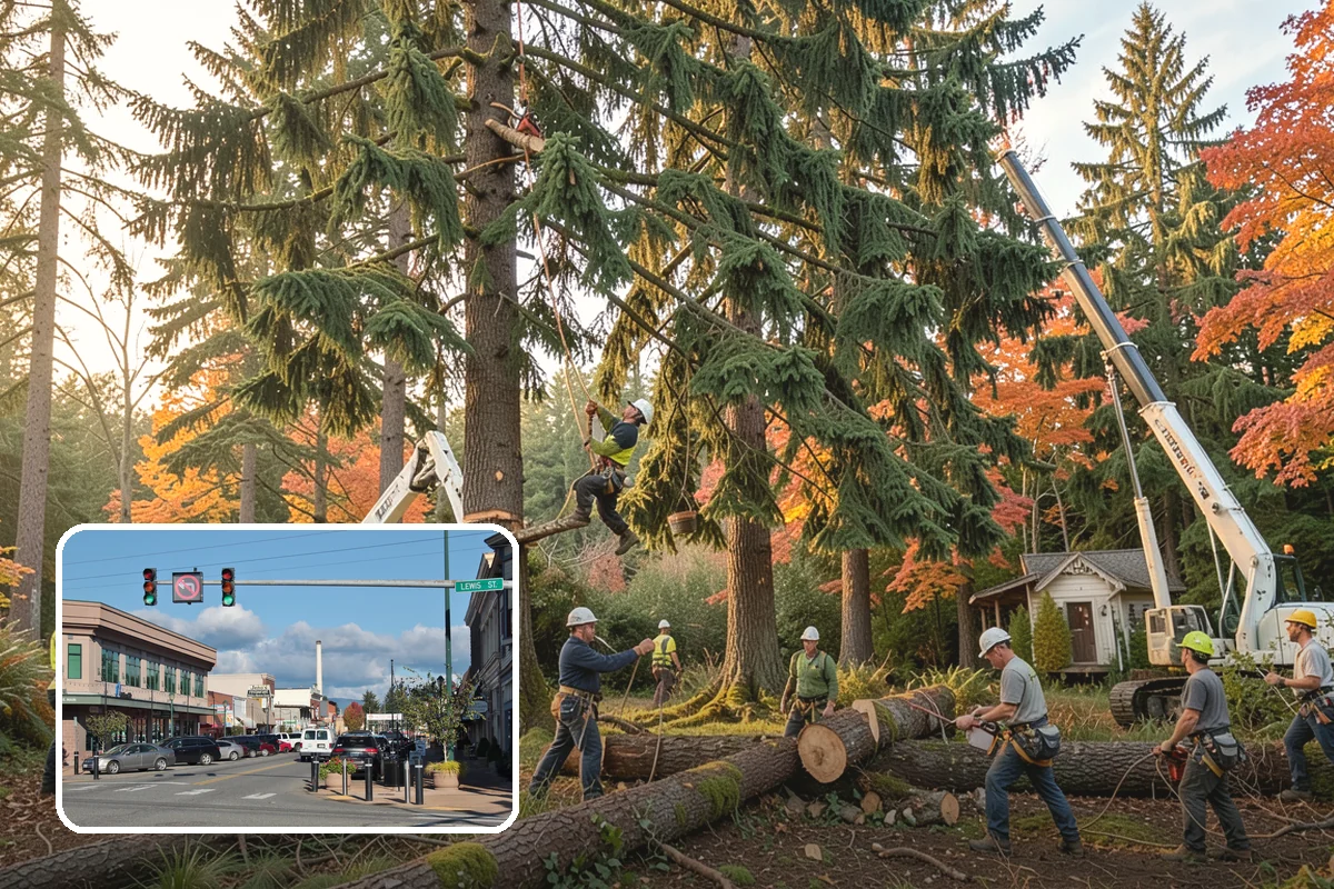 Right-of-way clearing in Monroe, Snohomish County, WA - Improves access and usability of a site