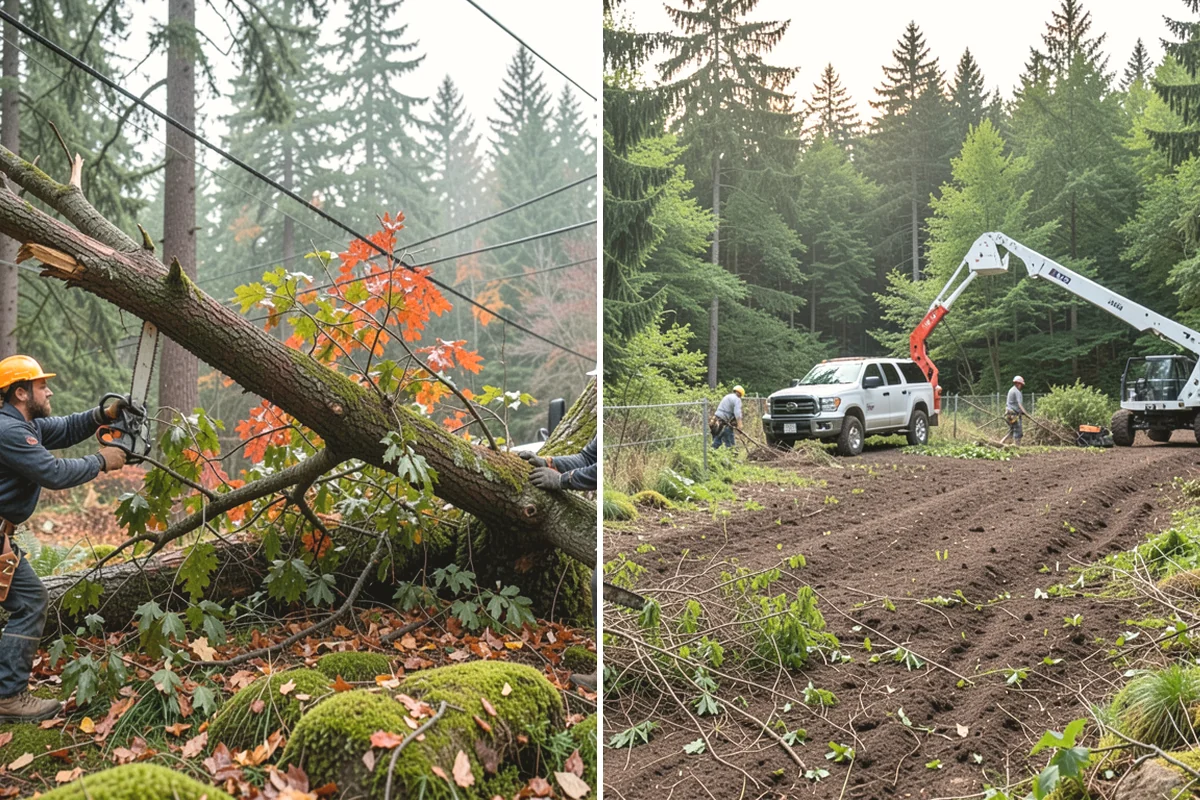 Right-of-way clearing in Mountlake Terrace, Snohomish County, WA - Assess the site and mark features to protect