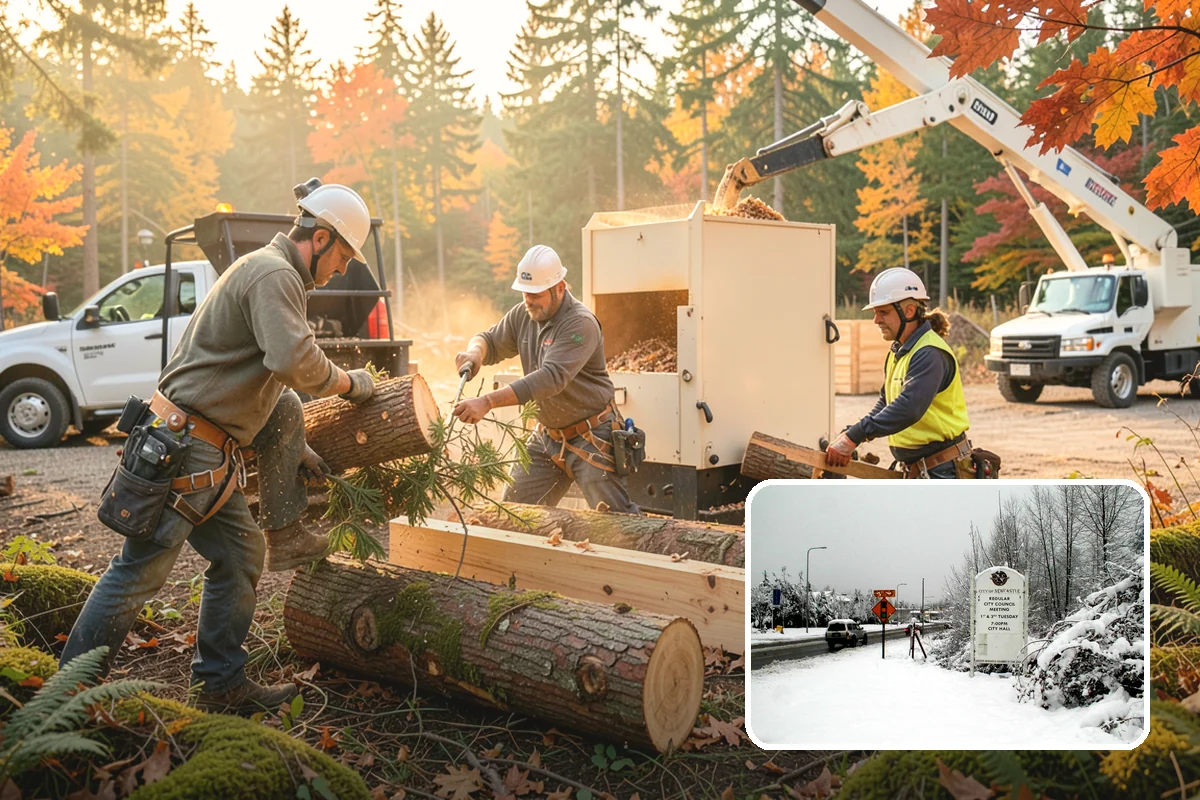 Right-of-way clearing in Newcastle, King County, WA - Improves access and usability of a site