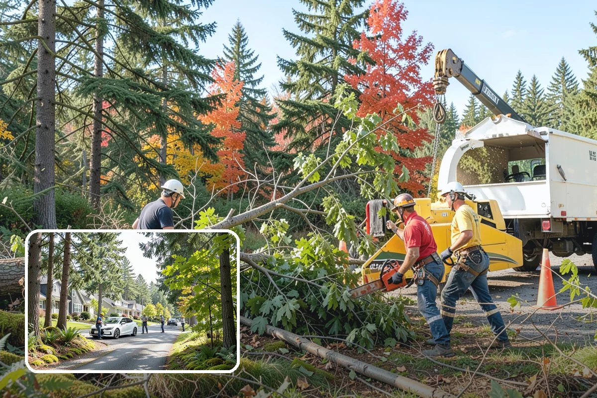 Right-of-way clearing in Normandy Park, King County, WA - Improves access and usability of a site