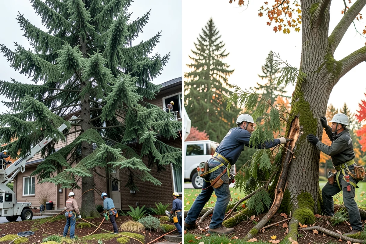 Right-of-way clearing in Normandy Park, King County, WA - Assess the site and mark features to protect
