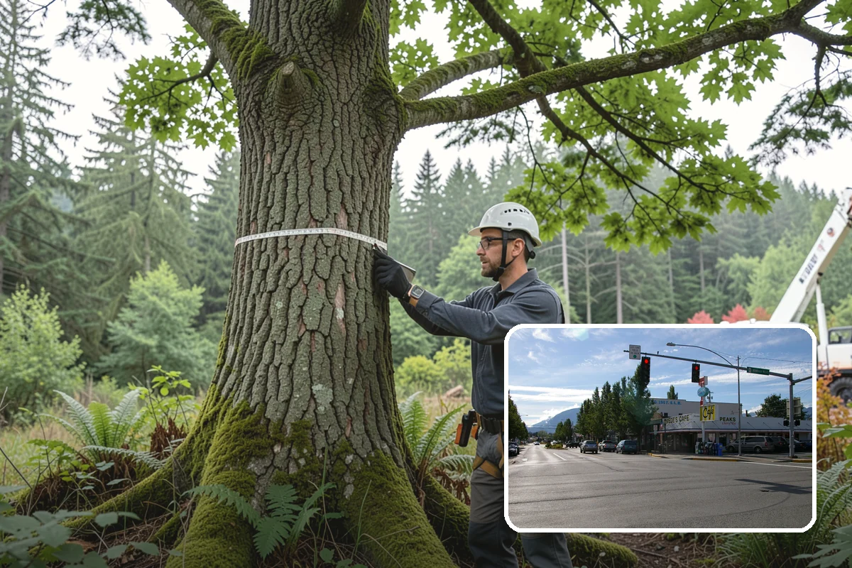 Right-of-way clearing in North Bend, King County, WA - Improves access and usability of a site
