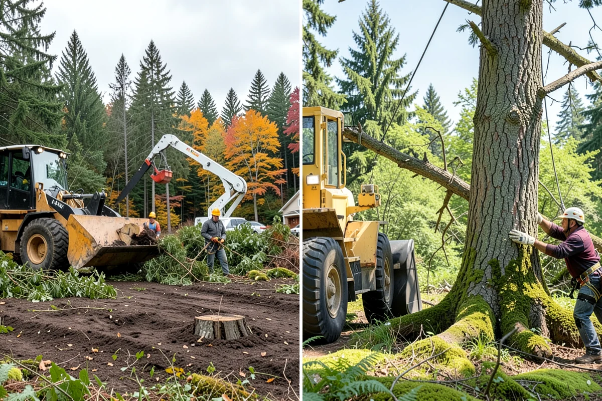 Right-of-way clearing in Puyallup, Pierce County, WA - Assess the site and mark features to protect