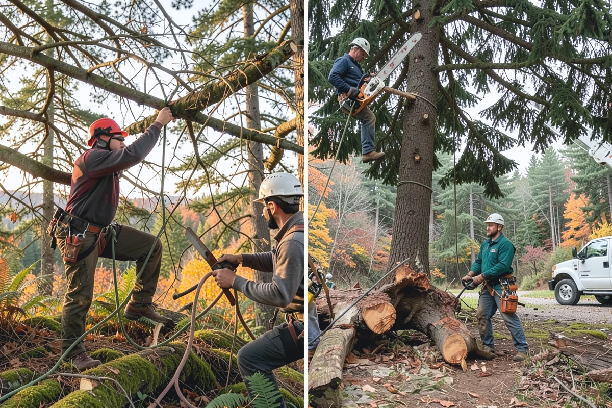 Right-of-way clearing in Renton, King County, WA - Assess the site and mark features to protect