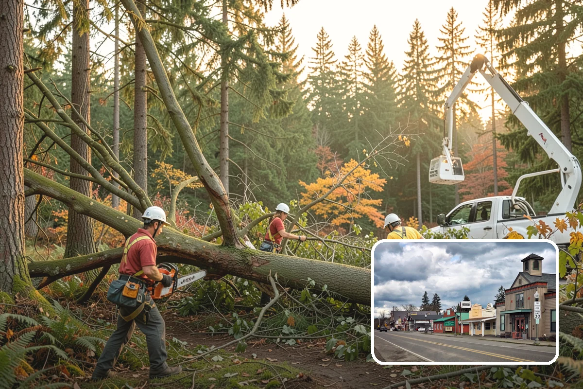 Right-of-way clearing in Roy, Pierce County, WA - Improves access and usability of a site