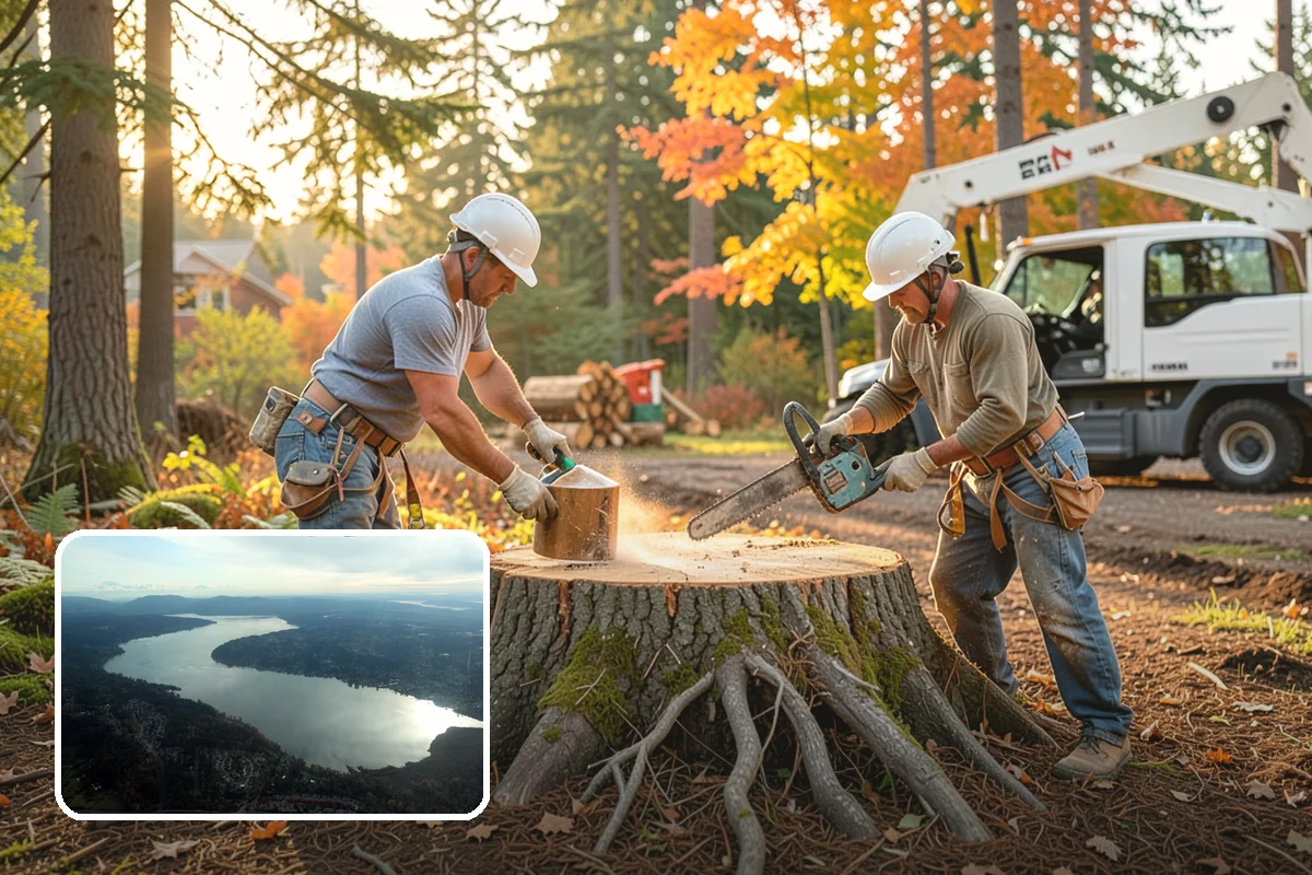 Right-of-way clearing in Sammamish, King County, WA - Improves access and usability of a site