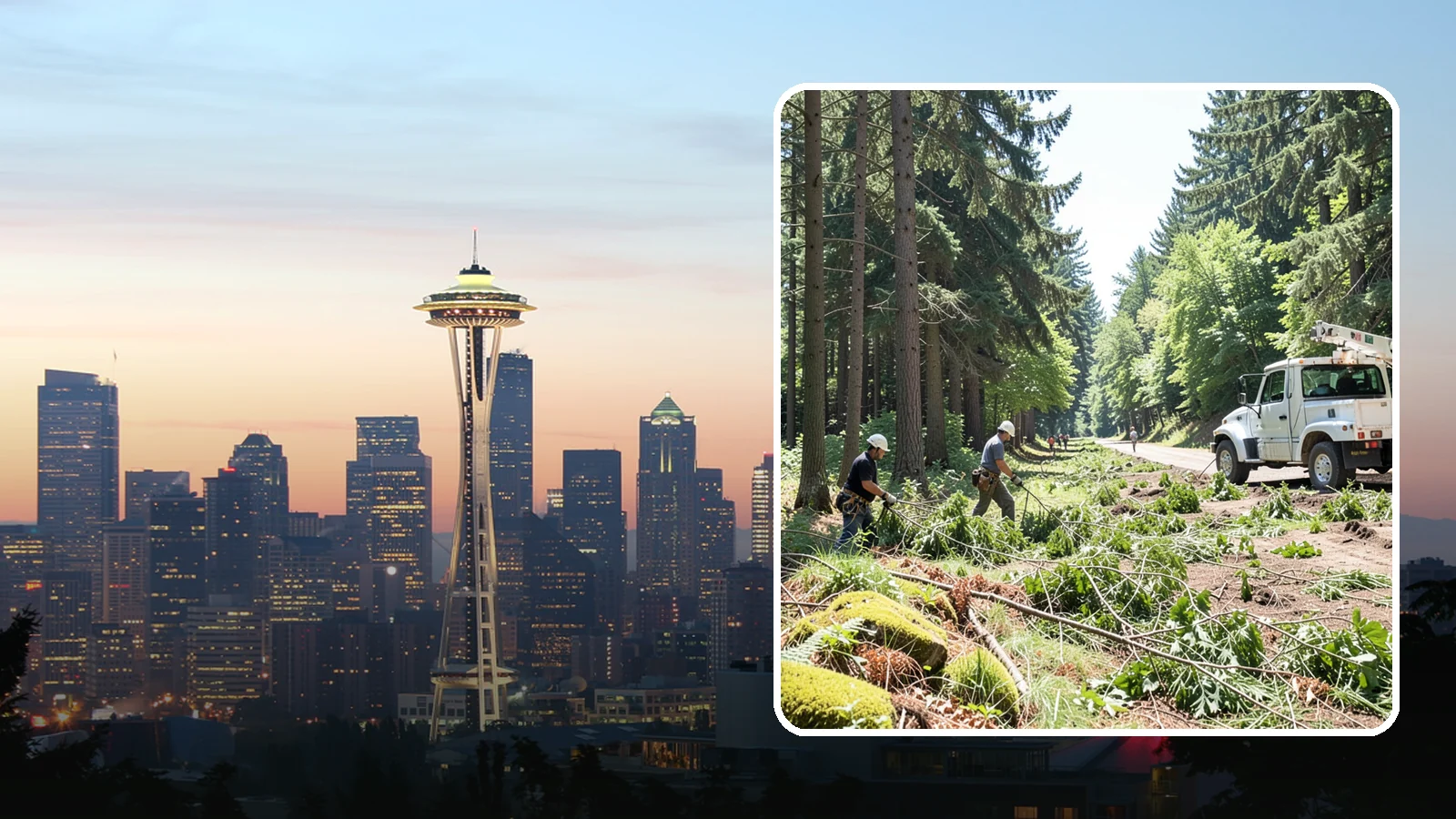 Right-of-way clearing in Seattle, King County, WA - The clearing of vegetation along easements and access corridors.