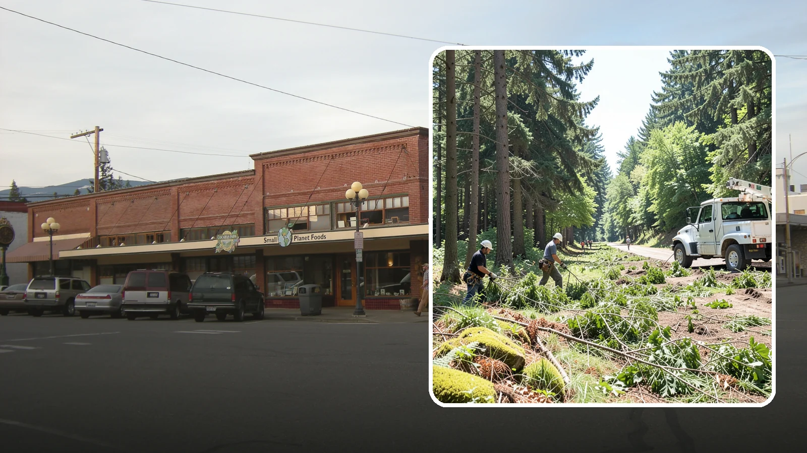 Right-of-way clearing in Sedro-Woolley, Skagit County, WA - The clearing of vegetation along easements and access corridors.