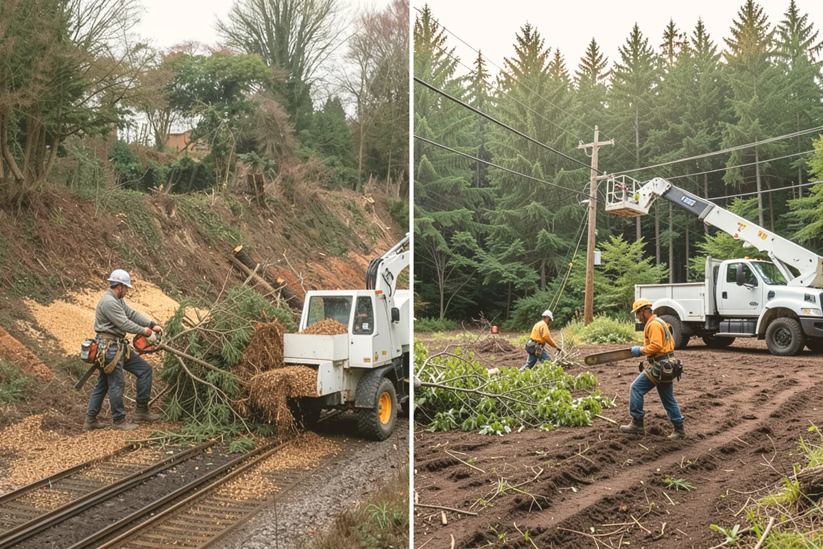 Right-of-way clearing in Snohomish, Snohomish County, WA - Assess the site and mark features to protect