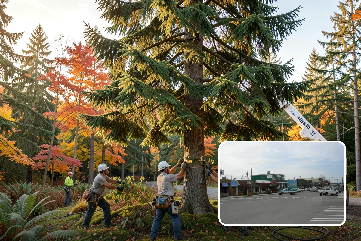 Right-of-way clearing in Stanwood, Snohomish County, WA - Improves access and usability of a site