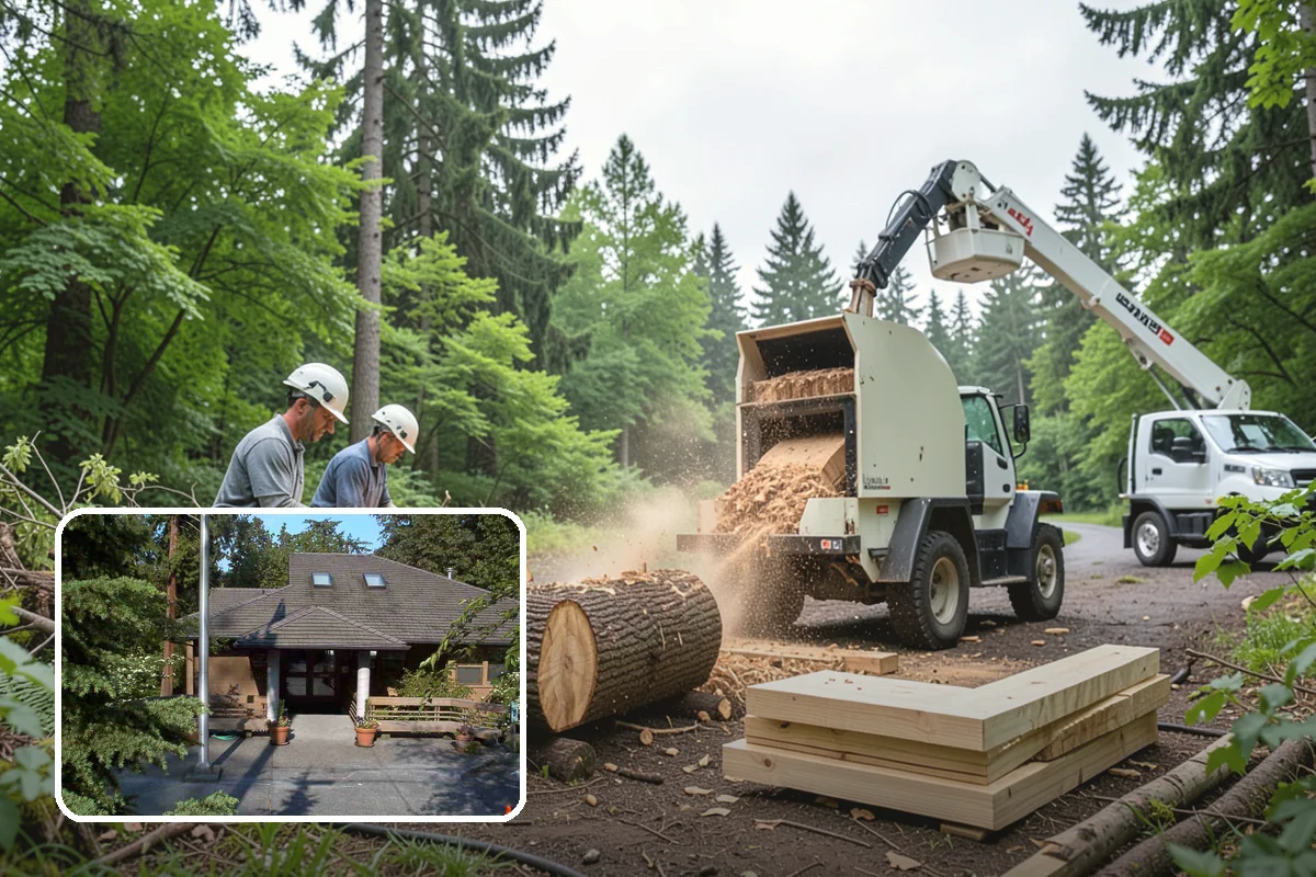 Right-of-way clearing in Yarrow Point, King County, WA - Improves access and usability of a site