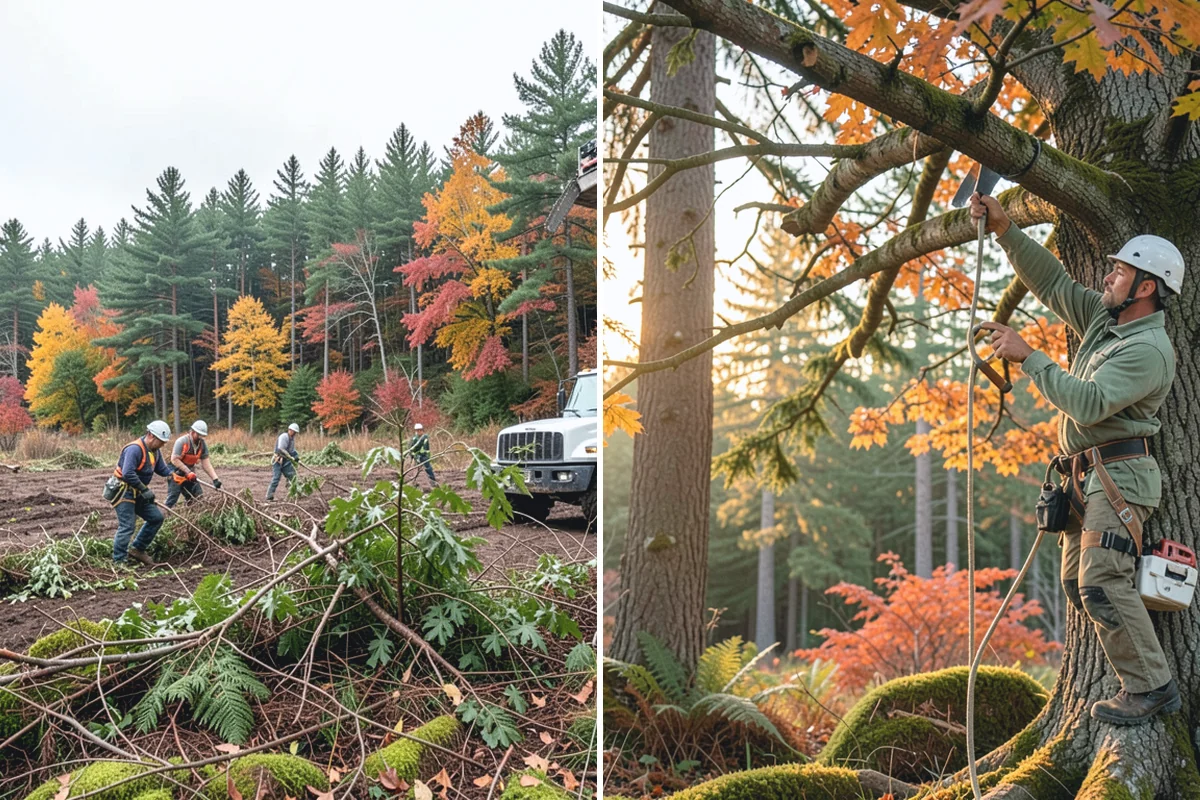 Roof clearance pruning in Auburn, King County, WA - Assess canopy condition and pruning objectives