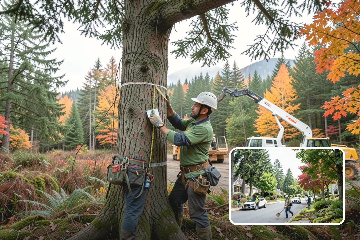 Roof clearance pruning in Beaux Arts Village, King County, WA - Improves tree structure, health, and appearance