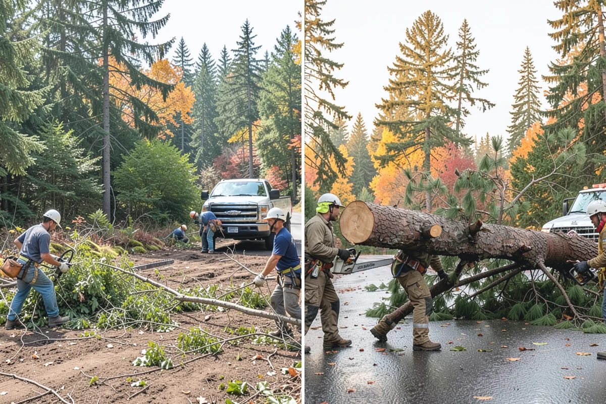 Roof clearance pruning in Bonney Lake, Pierce County, WA - Assess canopy condition and pruning objectives