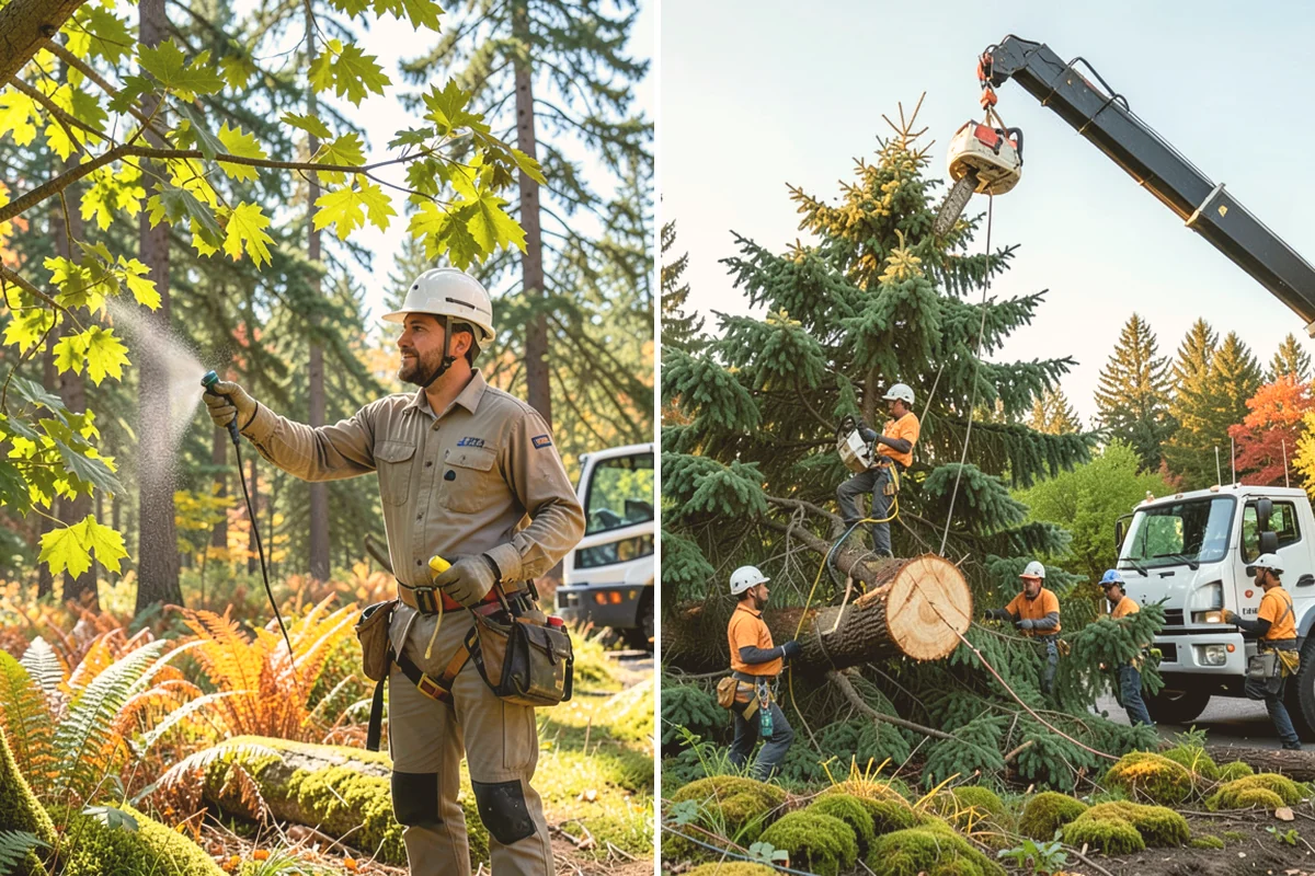 Roof clearance pruning in Brier, Snohomish County, WA - Assess canopy condition and pruning objectives
