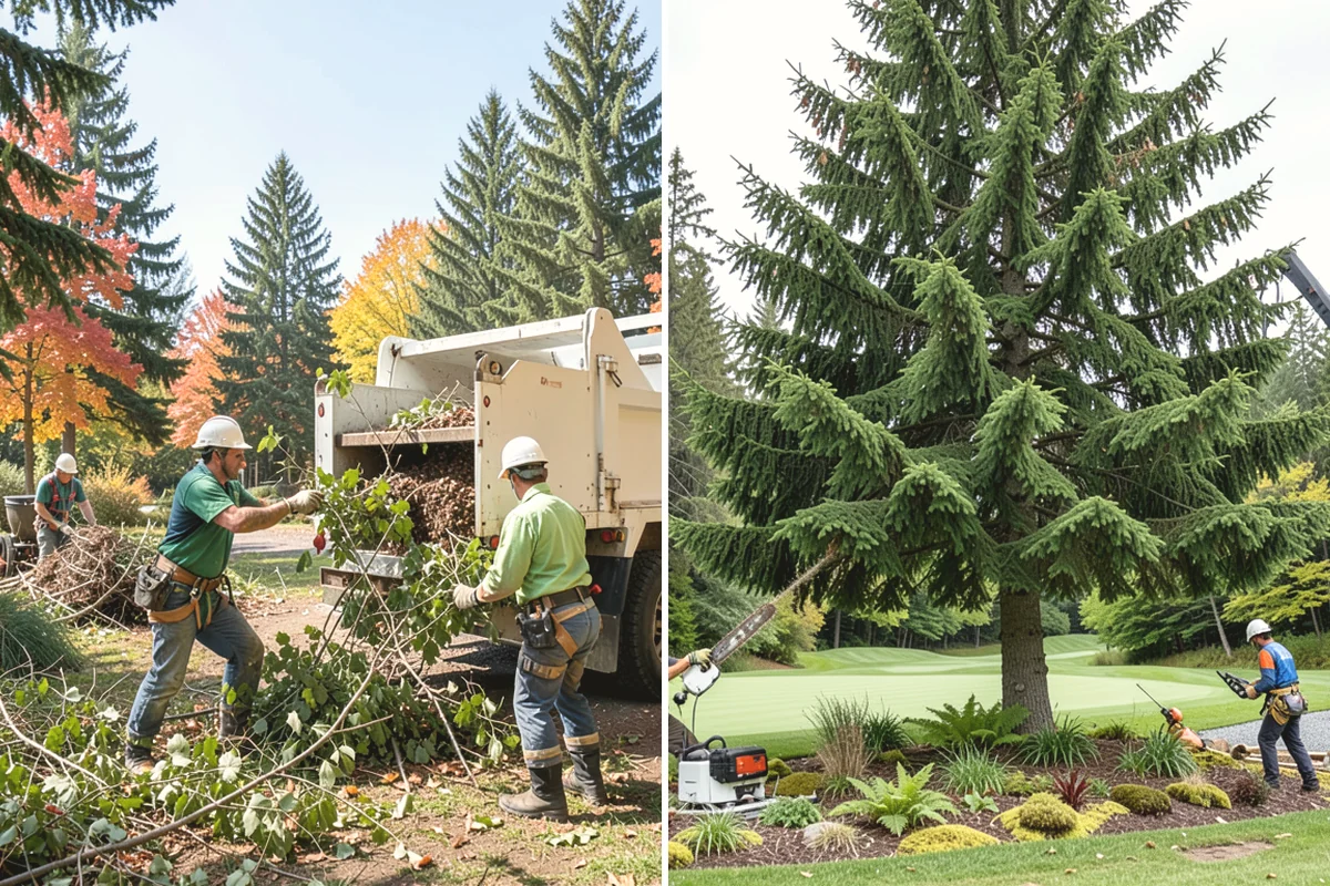 Roof clearance pruning in Burien, King County, WA - Assess canopy condition and pruning objectives